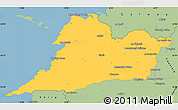 Savanna Style Simple Map of Clare