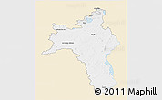 Classic Style 3D Map of Roscommon, single color outside