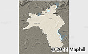 Shaded Relief 3D Map of Roscommon, darken