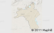 Shaded Relief 3D Map of Roscommon, lighten