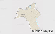 Shaded Relief 3D Map of Roscommon, single color outside