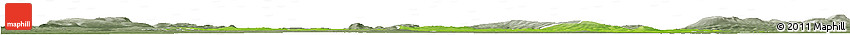 Physical Horizon Map of Roscommon, semi-desaturated