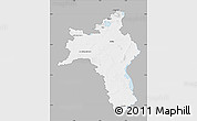 Gray Map of Roscommon, single color outside
