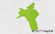 Physical Map of Roscommon, single color outside
