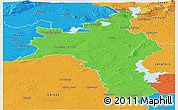 Political Panoramic Map of Roscommon