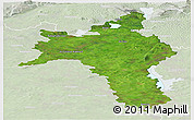 Satellite Panoramic Map of Roscommon, lighten