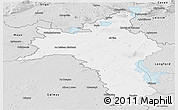 Silver Style Panoramic Map of Roscommon