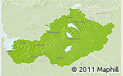 Physical 3D Map of Westmeath, lighten
