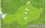 Physical 3D Map of Westmeath, satellite outside