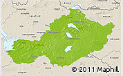 Physical 3D Map of Westmeath, shaded relief outside