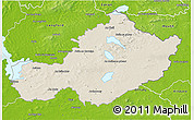 Shaded Relief 3D Map of Westmeath, physical outside