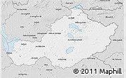 Silver Style 3D Map of Westmeath