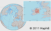 Gray Location Map of Westmeath