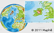 Physical Location Map of Westmeath, highlighted parent region