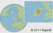 Savanna Style Location Map of Westmeath