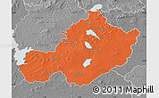 Political Map of Westmeath, desaturated