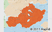 Political Map of Westmeath, lighten