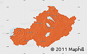 Political Map of Westmeath, single color outside