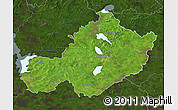 Satellite Map of Westmeath, darken
