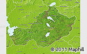 Satellite Map of Westmeath, physical outside