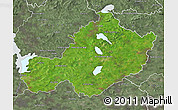 Satellite Map of Westmeath, semi-desaturated