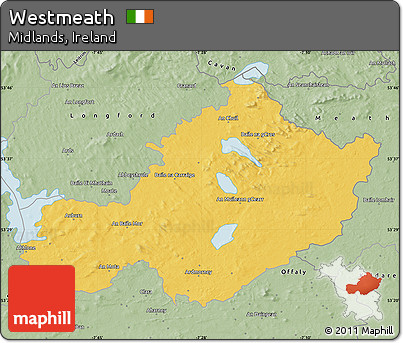 Savanna Style Map of Westmeath