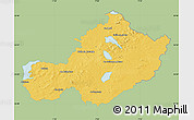 Savanna Style Map of Westmeath, single color outside