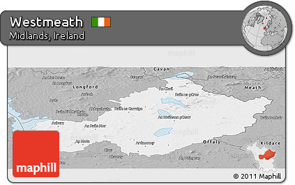 Gray Panoramic Map of Westmeath