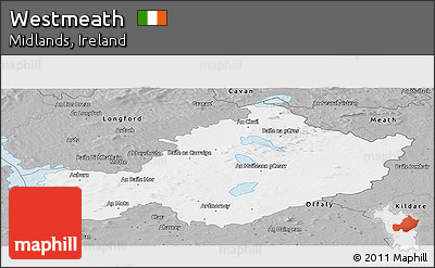 Gray Panoramic Map of Westmeath