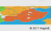 Political Panoramic Map of Westmeath