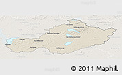 Shaded Relief Panoramic Map of Westmeath, lighten