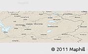 Shaded Relief Panoramic Map of Westmeath