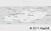Silver Style Panoramic Map of Westmeath