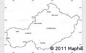 Blank Simple Map of Westmeath, cropped outside