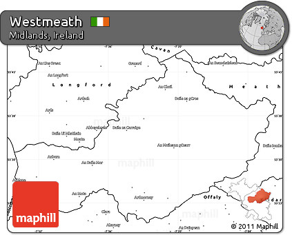 Blank Simple Map of Westmeath
