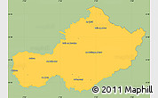 Savanna Style Simple Map of Westmeath, single color outside