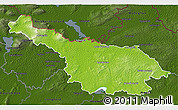 Physical 3D Map of Cavan, darken