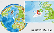 Physical Location Map of Cavan, highlighted country