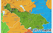 Satellite Map of Cavan, political outside