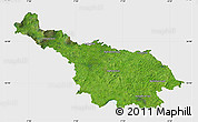Satellite Map of Cavan, single color outside