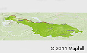Physical Panoramic Map of Cavan, lighten