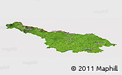 Satellite Panoramic Map of Cavan, cropped outside