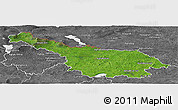 Satellite Panoramic Map of Cavan, desaturated