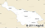 Classic Style Simple Map of Cavan, single color outside