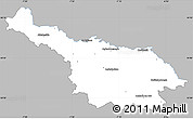 Gray Simple Map of Cavan, single color outside