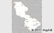 Gray Simple Map of Leitrim, cropped outside