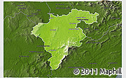 Physical 3D Map of Carlow, darken