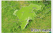 Physical 3D Map of Carlow, satellite outside