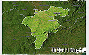 Satellite 3D Map of Carlow, darken