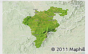 Satellite 3D Map of Carlow, lighten